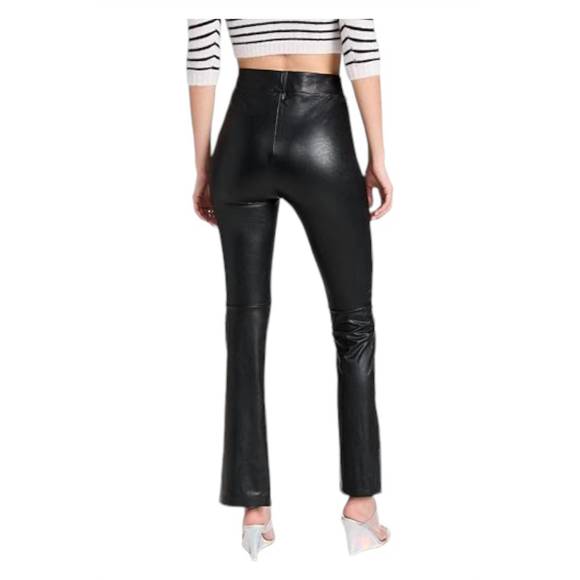 NEW COMMANDO faux leather split front pants in black - Picture 3 of 3